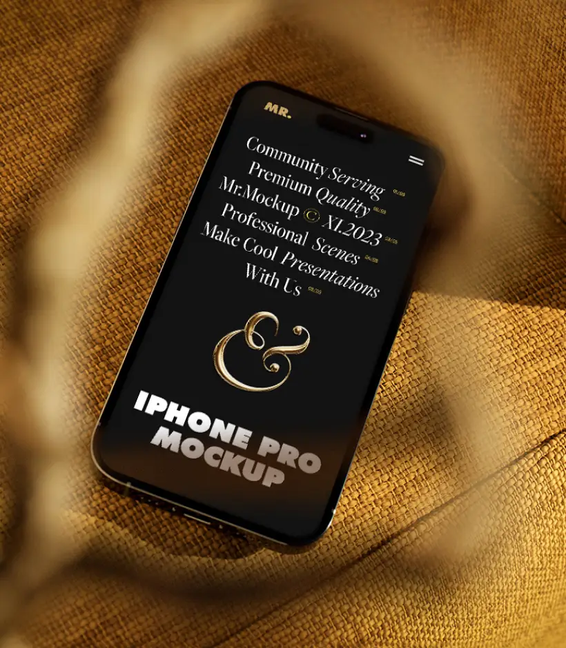 Elegant iPhone Pro Mockup
